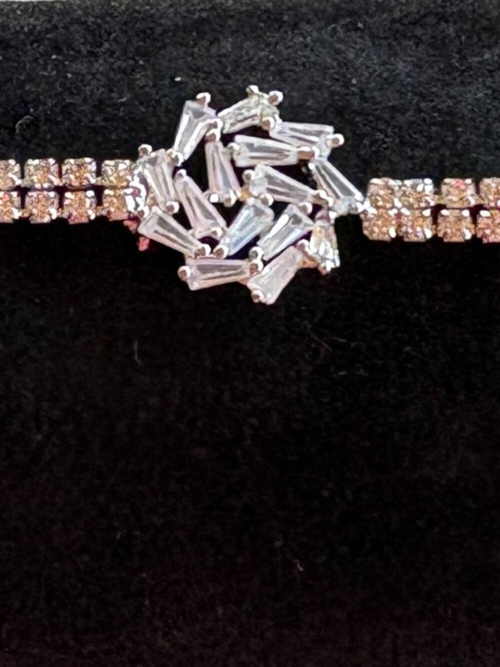 Clear Rhinestone Bracelet-New - Picture 3 of 4